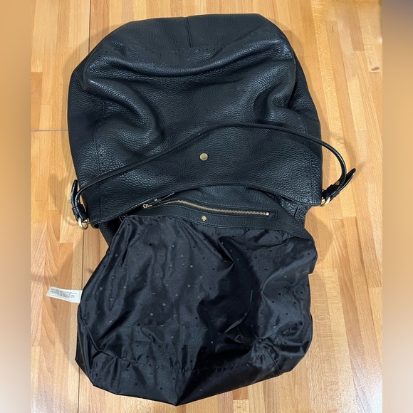 Kate Spade NY James Street Mason Large Hobo Bag in Black Pebbled Leather - Picture 5 of 9